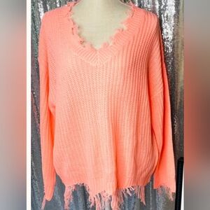Like Love Distressed Sweater
